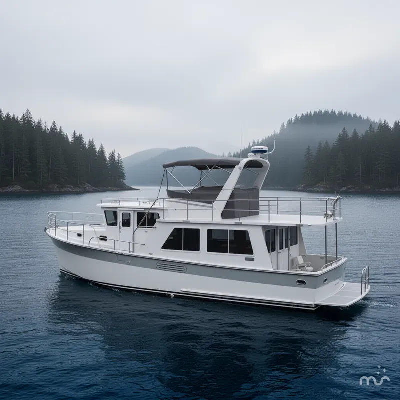 Slide: The Image of Helmsman Trawlers 43E PILOTHOUSE 2023 - 2