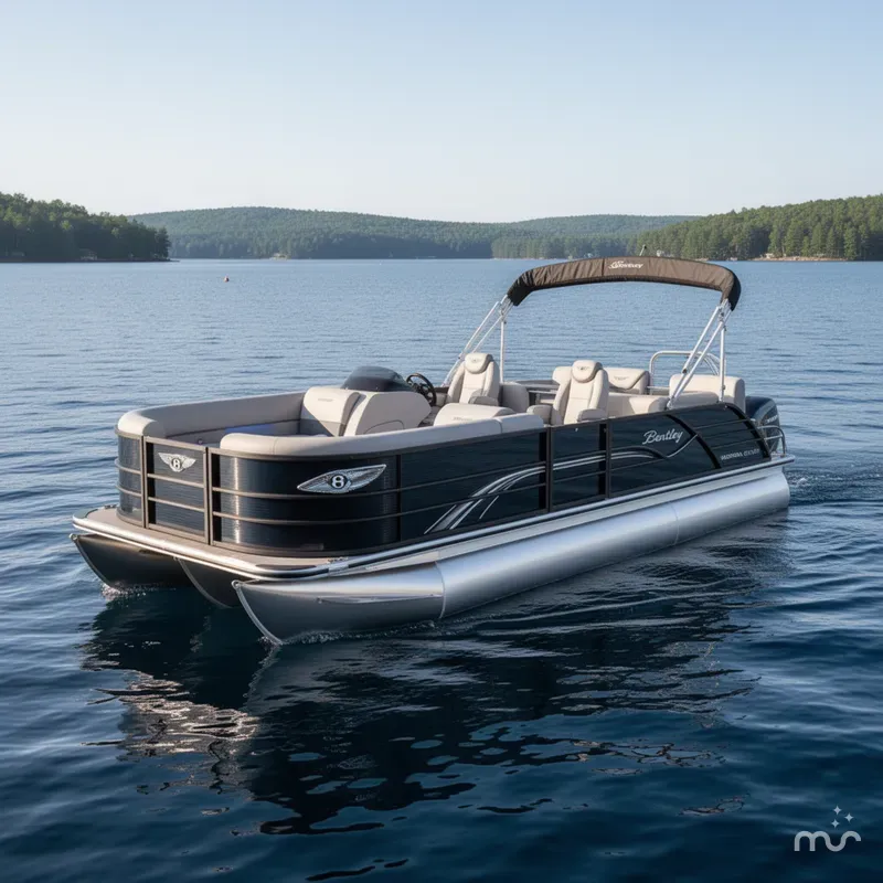 Slide: The Image of Bentley Pontoons Legacy 220 QSB Swingback & Honda 4-Stroke EFI 2025 - 0
