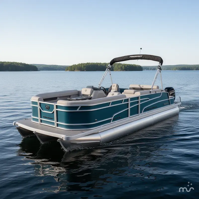 Slide: The Image of Princecraft Vectra 23 RL Swingback Lounge Pontoon & Mercury 4- 2025 - 1