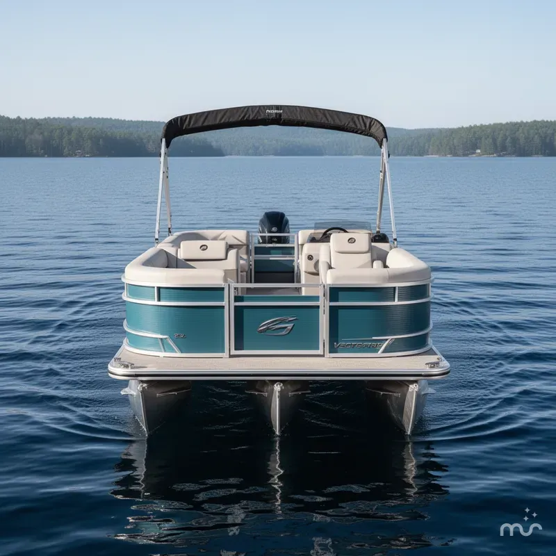 Slide: The Image of Princecraft Vectra 23 RL Swingback Lounge Pontoon & Mercury 4- 2025 - 2