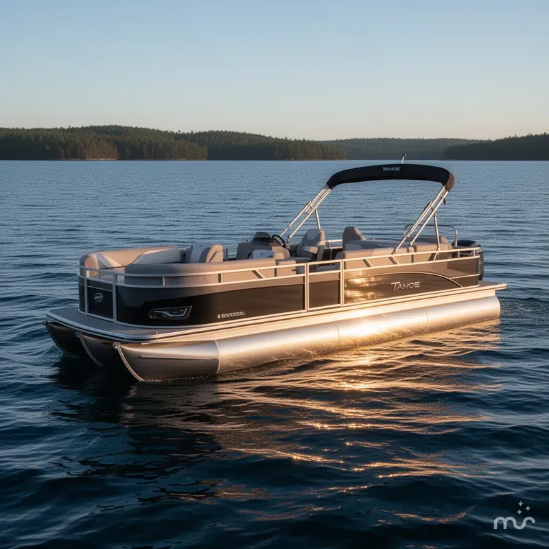 Slide: The Image of Tahoe Sport 2385 Rear Fish Tritoon & Honda 4-Stroke EFI 2025 - 0