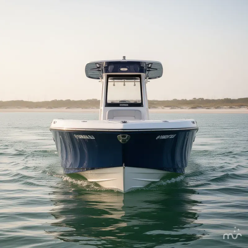 Slide: The Image of Yamaha 255 FSH SPORT E-YACHT BLU 2025 - 1