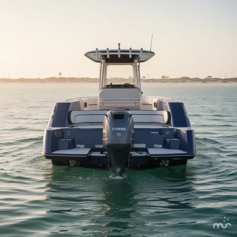 Slide: The Image of Yamaha 255 FSH SPORT E-YACHT BLU 2025 - 3