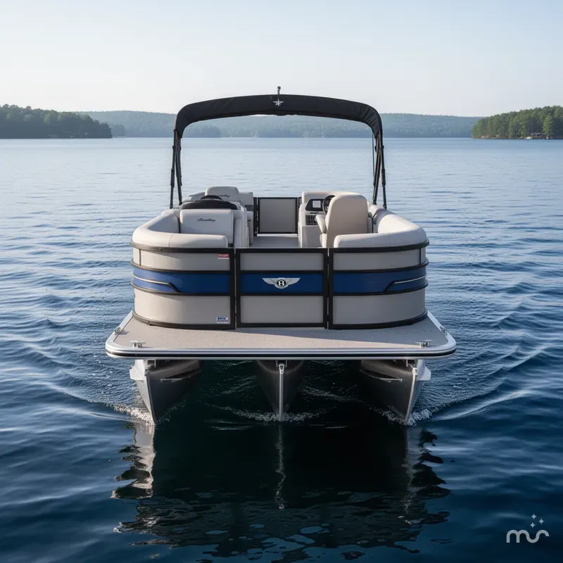Slide: The Image of Bentley Pontoons 223 Bolt Quad Lounge Tritoon & Honda 4-Stroke EFI 2025 - 1