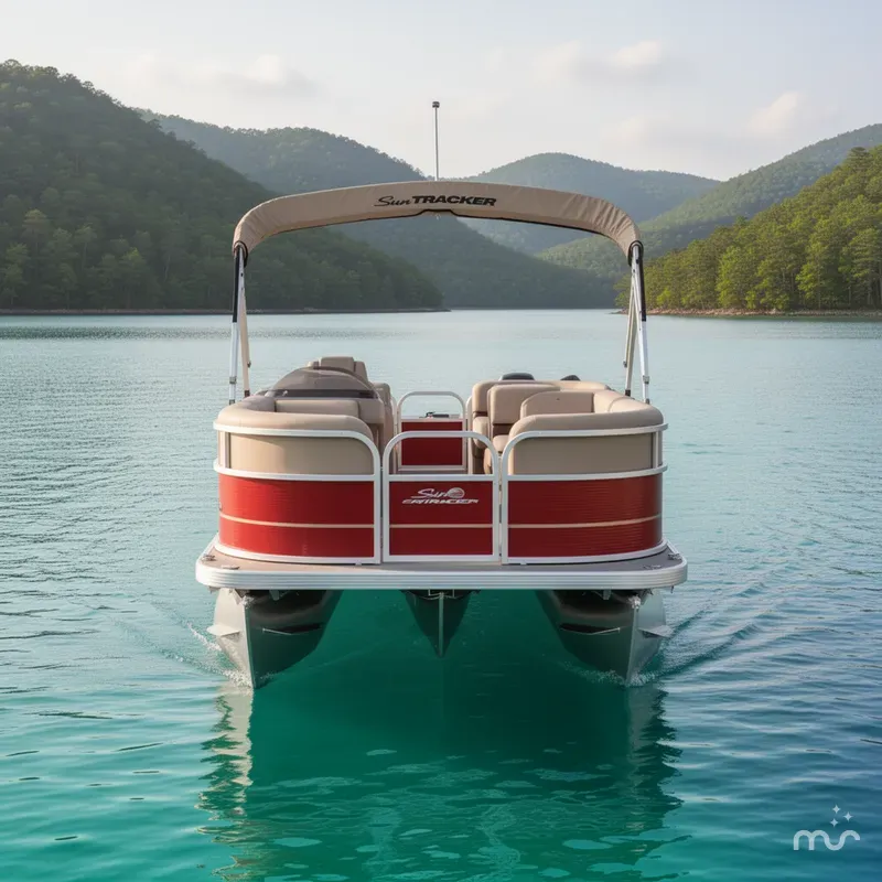 Slide: The Image of Sun Tracker Party Barge 18 DLX 2025 - 3