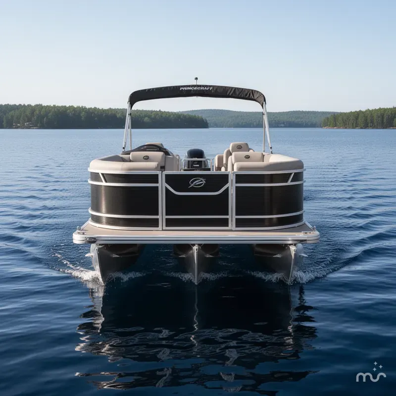 Slide: The Image of Princecraft Vectra 23 XT Quad/Rear Lounge Pontoon & Mercury 4- 2025 - 1