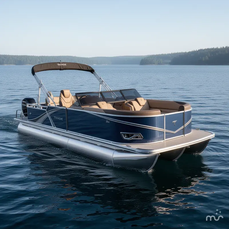 Slide: The Image of Tahoe LTZ 2385 Swingback (VRB) Windshield Tritoon & Hond 2025 - 0