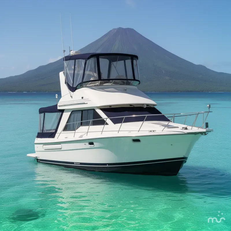 Slide: The Image of Bayliner 3388 Command Bridge Motoryacht 1999 - 2