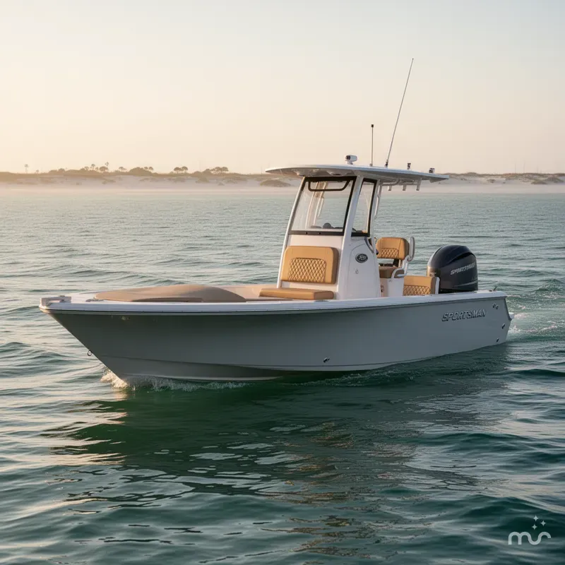 Slide: The Image of Sportsman Masters 227 Bay Boat 2025 - 2