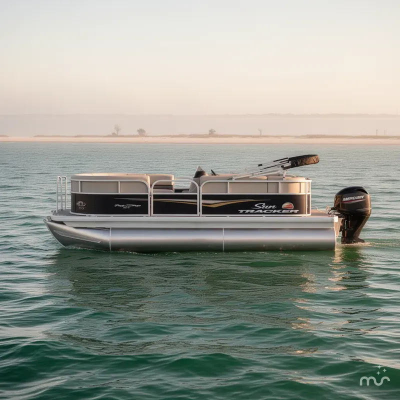 Slide: The Image of Sun Tracker Party Barge 16 DLX 2025 - 1