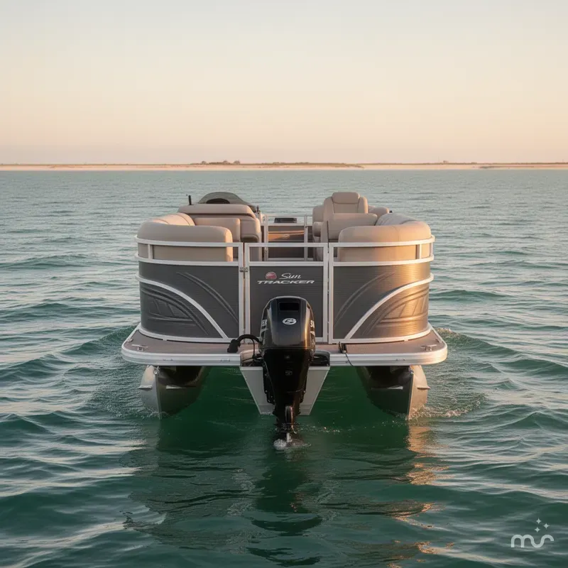 Slide: The Image of Sun Tracker Party Barge 22 DLX 2025 - 1