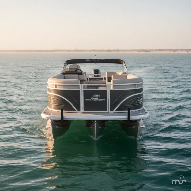 Slide: The Image of Sun Tracker Party Barge 22 DLX 2025 - 2