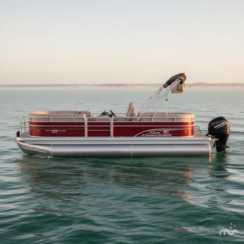Slide: The Image of Sun Tracker Party Barge 22 DLX 2025 - 1