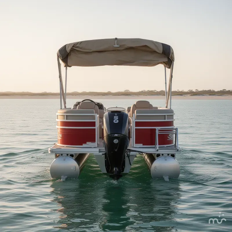 Slide: The Image of Sun Tracker Party Barge 22 DLX 2025 - 2