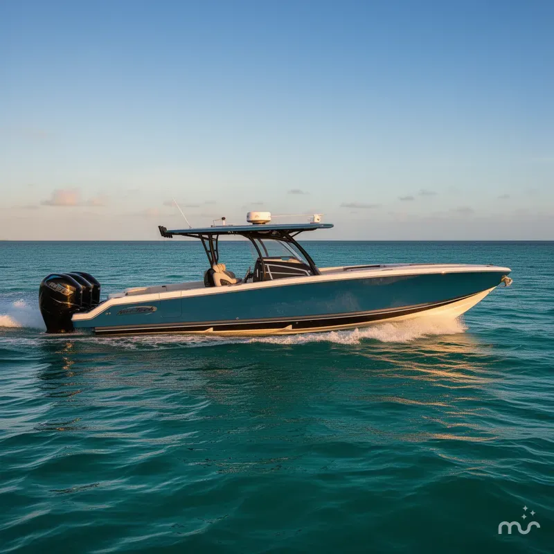 Slide: The Image of Nor-Tech 390 Sport Center Console 2019 - 2
