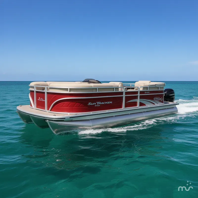 Slide: The Image of Sun Tracker Party Barge 20 DLX 2025 - 0