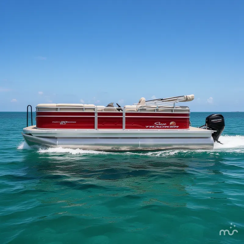 Slide: The Image of Sun Tracker Party Barge 20 DLX 2025 - 1