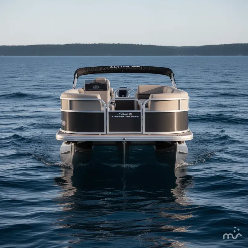 Slide: The Image of Sun Tracker Party Barge 16 DLX 2025 - 1