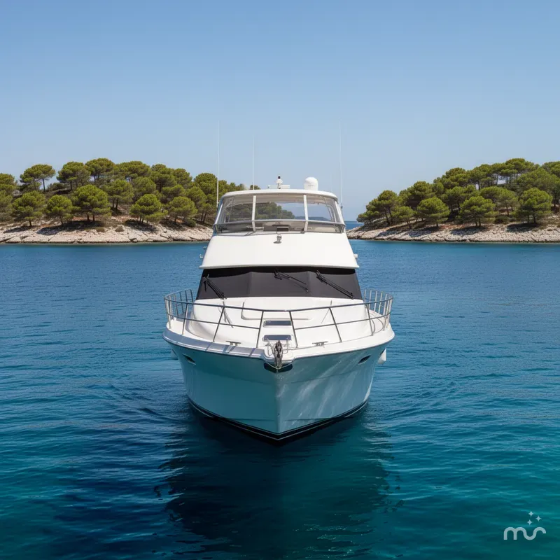 Slide: The Image of Carver Yachts 450 Voyager Pilothouse 2001 - 1