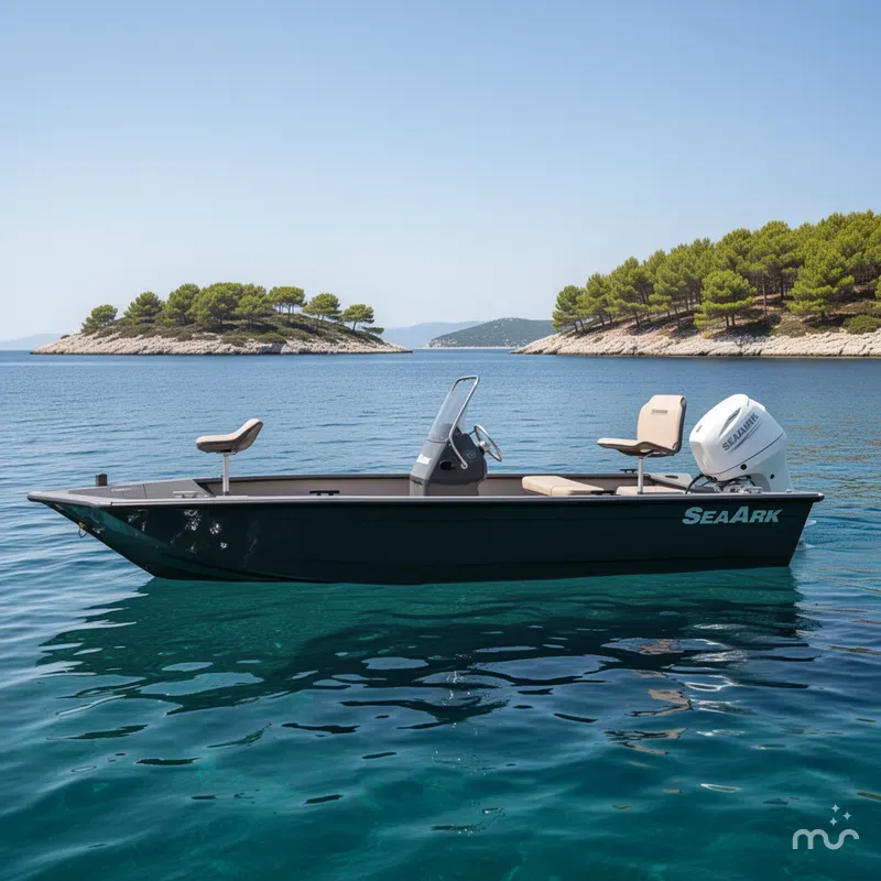 Slide: The Image of SeaArk Shadow 18 Center Console 2024 - 2