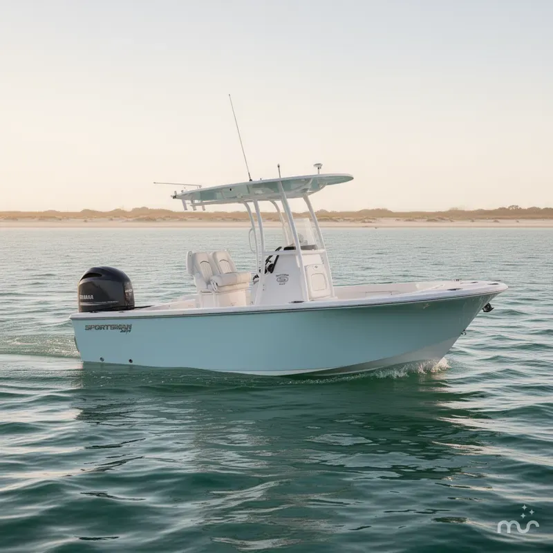 Slide: The Image of Sportsman Masters 227 Bay Boat 2023 - 2