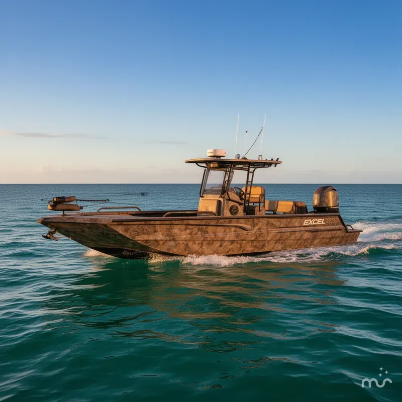 Slide: The Image of Excel 1860SWV4 Shallow Water F4 Console Series 2025 - 2