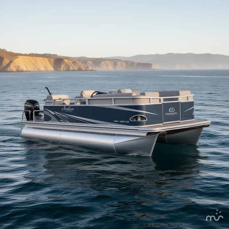 Slide: The Image of Avalon Venture Cruise 16' w/ 6.0 Torqeedo Electric Motor 2022 - 0
