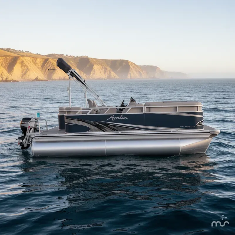 Slide: The Image of Avalon Venture Cruise 16' w/ 6.0 Torqeedo Electric Motor 2022 - 1