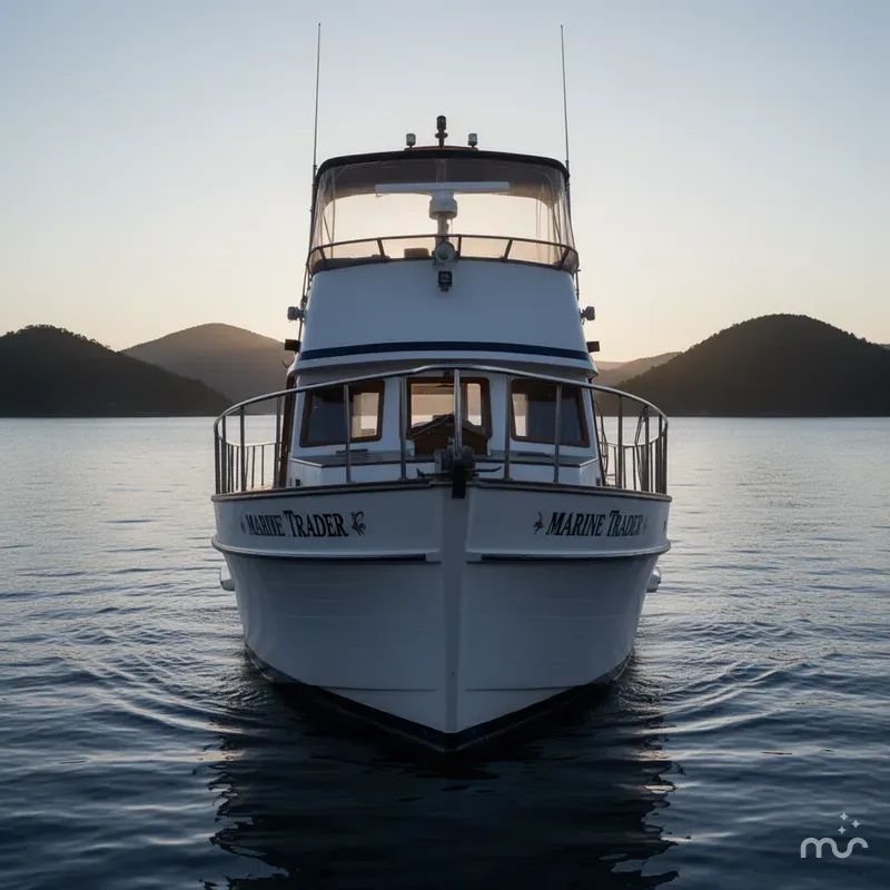 Slide: The Image of Marine Trader 41 Tri-Cabin 1979 - 2