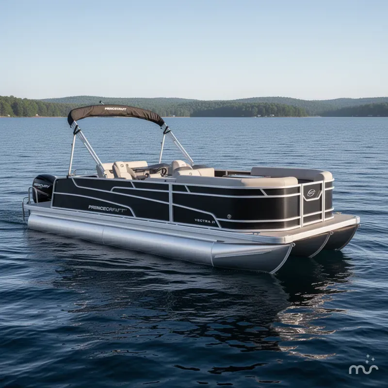 Slide: The Image of Princecraft Vectra 21 RL SS Swingback Pontoon & Mercury 4-Stro 2025 - 0