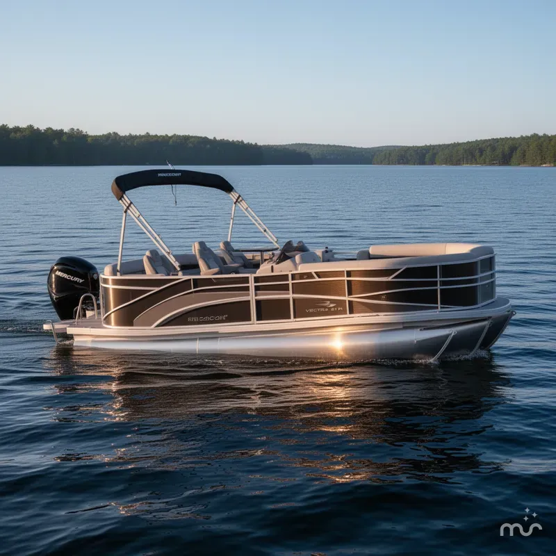 Slide: The Image of Princecraft Vectra 21 RL SS Swingback Pontoon & Mercury 4-Stro 2025 - 2
