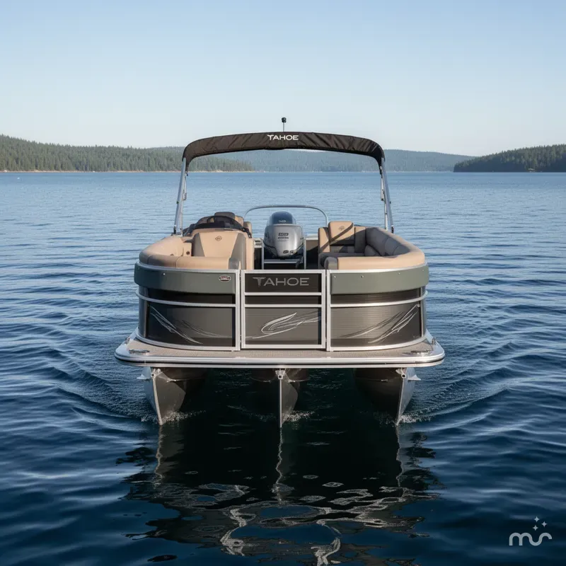 Slide: The Image of Tahoe Geofish 2385 Rear Fish Tritoon & Honda 4-Stroke EF 2025 - 1