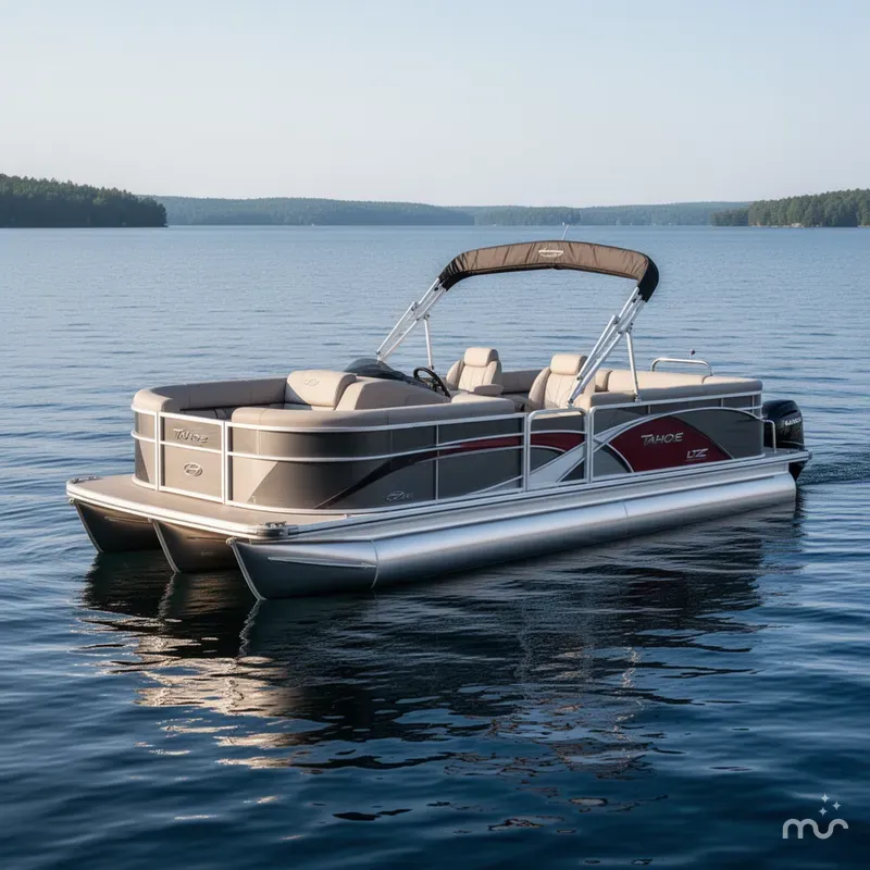 Slide: The Image of Tahoe LTZ 2385 Quad Lounge Shift SS Tritoon & Honda 4-St 2025 - 0