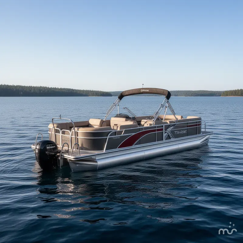 Slide: The Image of Tahoe LTZ 2385 Quad Lounge Shift SS Tritoon & Honda 4-St 2025 - 1
