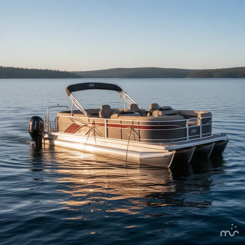 Slide: The Image of Tahoe LTZ 2385 Quad Lounge Shift SS Tritoon & Honda 4-St 2025 - 2