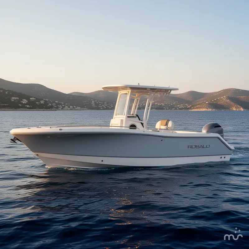 Slide: The Image of Robalo R230 Center Console 2025 - 2