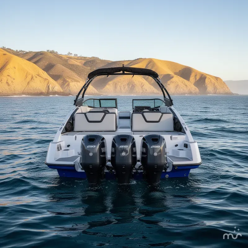 Slide: The Image of Yamaha AR250 w/ Twin 1.8L High output motors! 2025 - 3