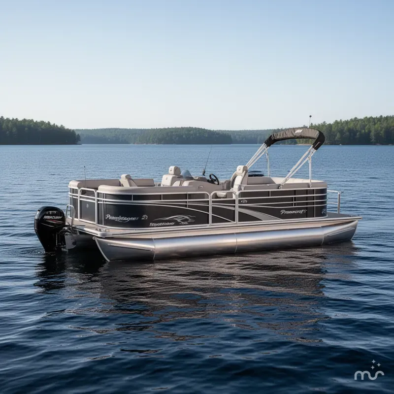 Slide: The Image of Princecraft 21 Sportfisher 2-S Pontoon & Mercury 4-Stroke EFI 2025 - 1