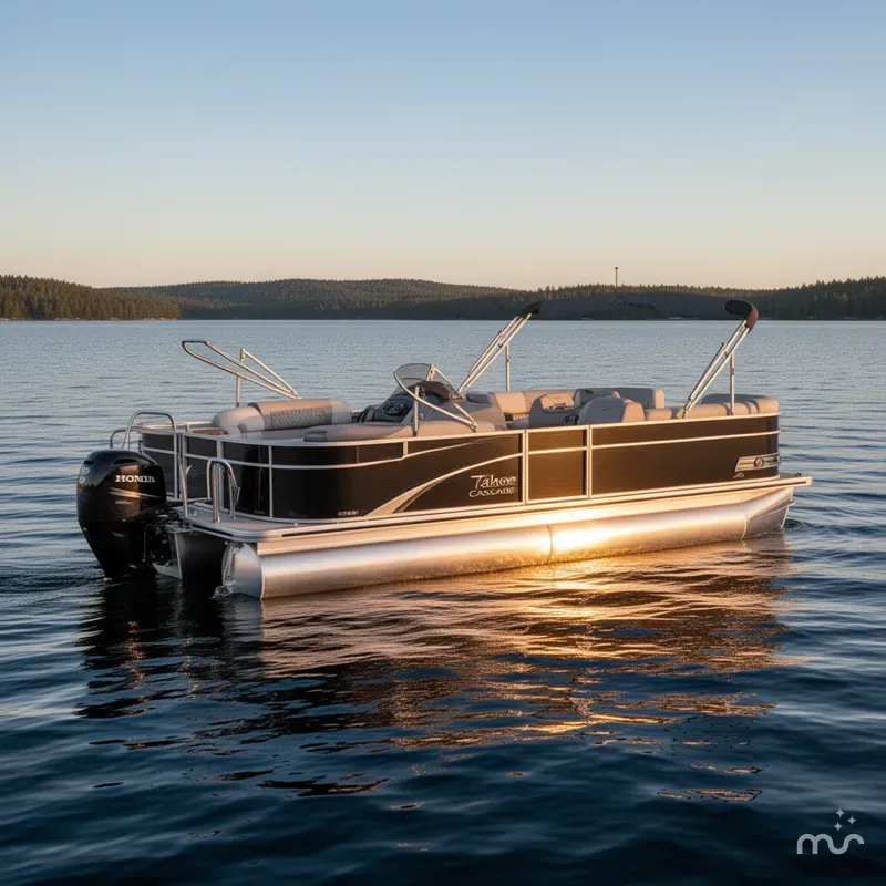 Slide: The Image of Tahoe Cascade 2385 Cruise Rear Bench (CRB) & Honda 4-Str 2025 - 0