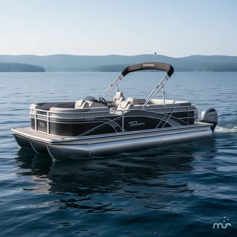 Slide: The Image of Tahoe LTZ 2385 Quad Lounge Tritoon & Honda 4-Stroke EFI 2025 - 0