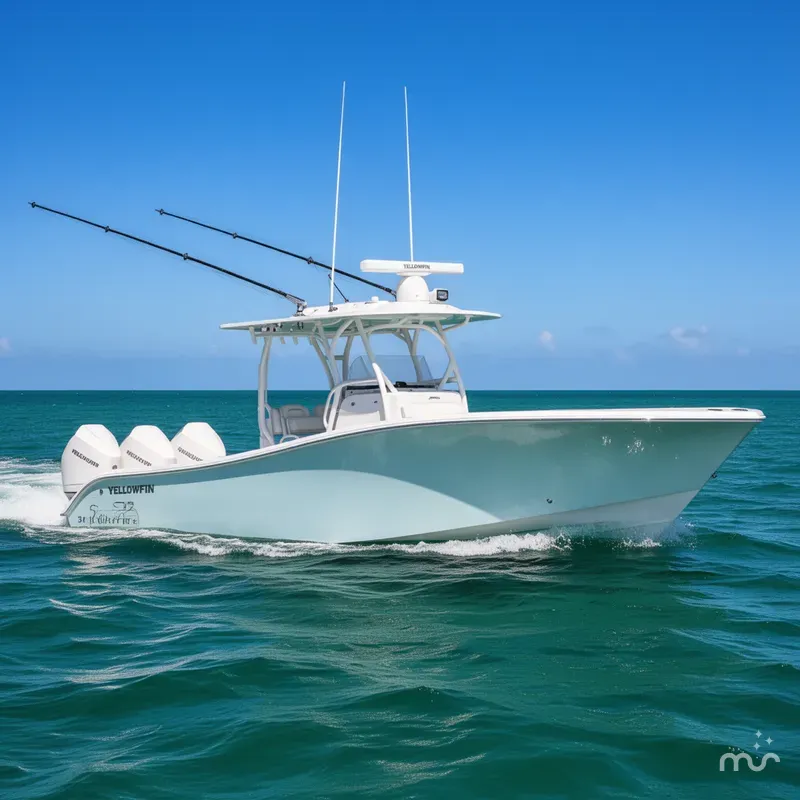 Slide: The Image of Yellowfin 34 Offshore 2025 - 0