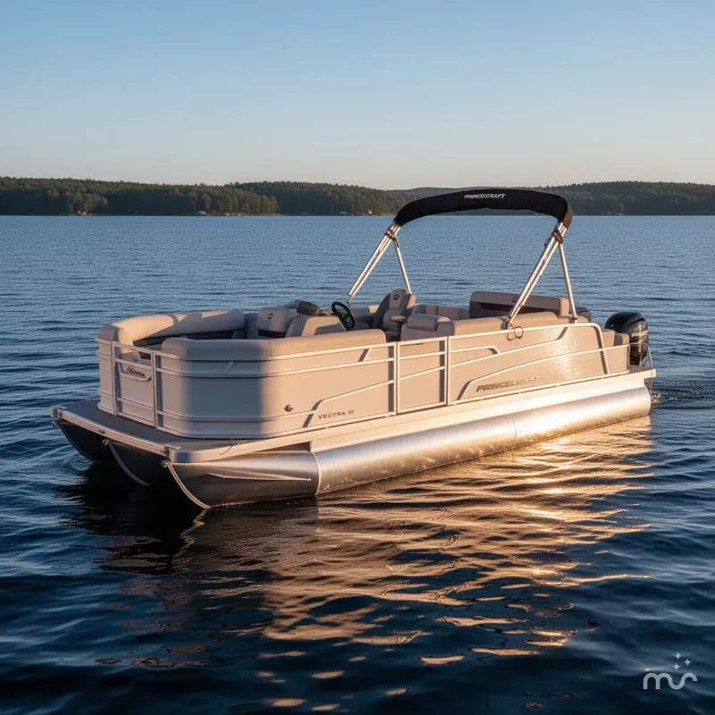 Slide: The Image of Princecraft Vectra 21 RL Swingback SS Pontoon & Mercury 4-Stro 2025 - 2