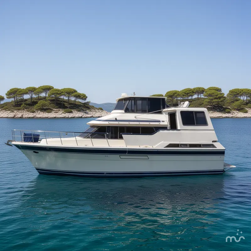 Slide: The Image of Kha Shing 43 Motor Yacht 1988 - 2