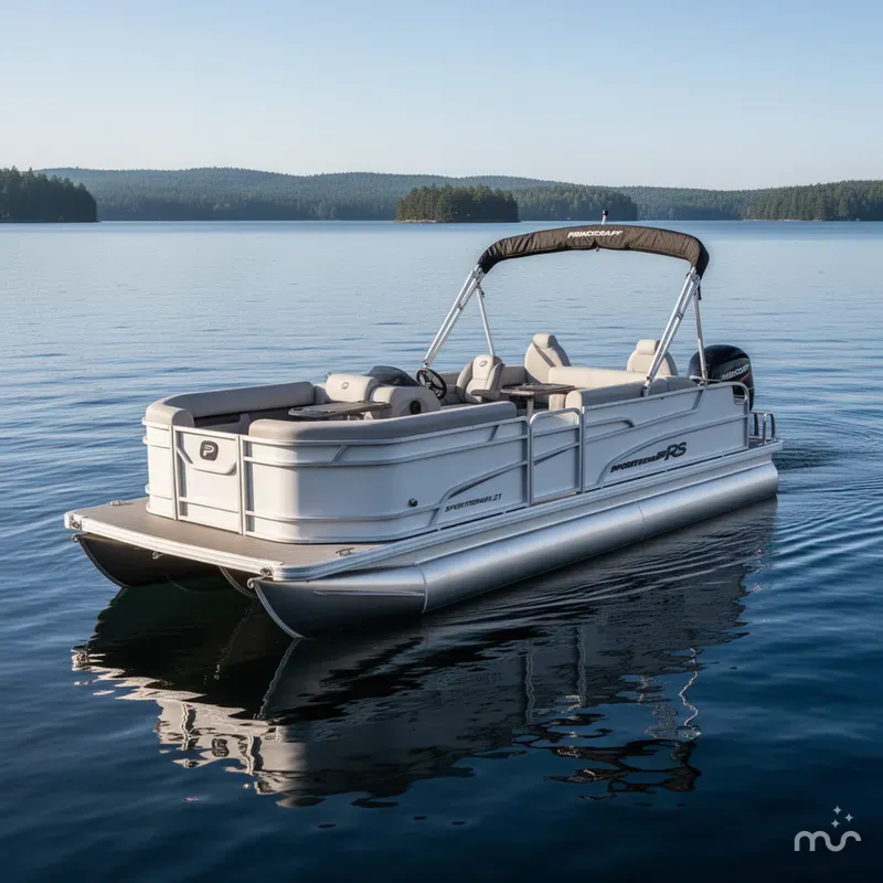 Slide: The Image of Princecraft 21 Sportfisher 2RS Pontoon & Mercury 4-Stroke EFI 2025 - 2
