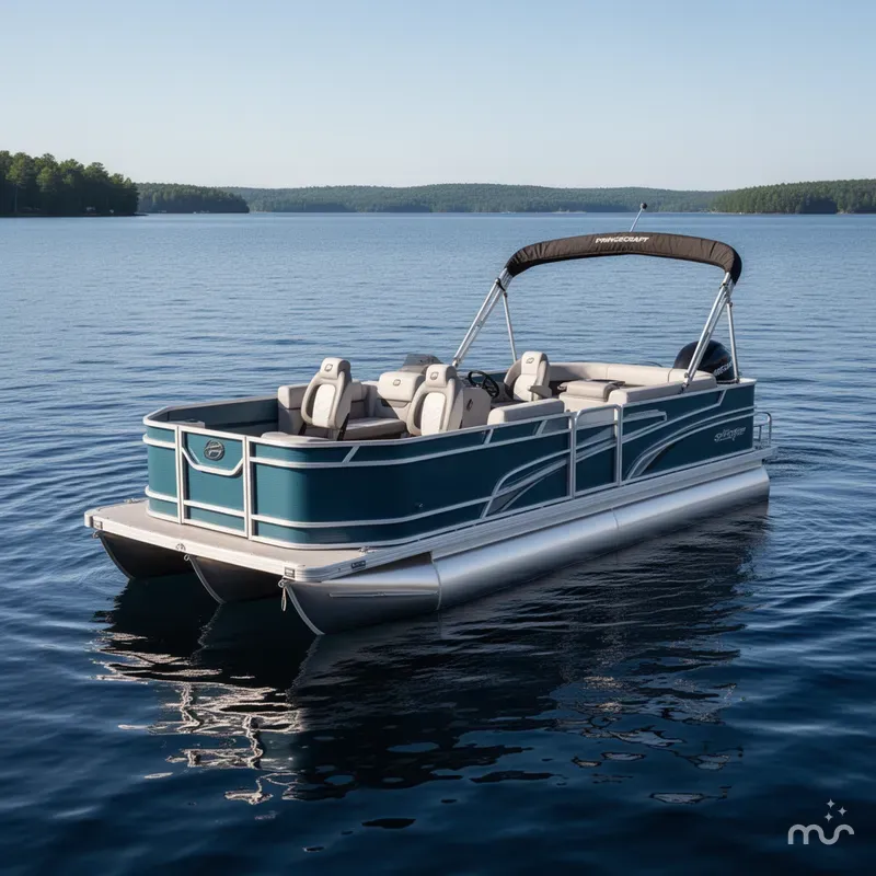 Slide: The Image of Princecraft 21 Sportfisher 2-S Pontoon & Mercury 4-Stroke EFI 2025 - 1