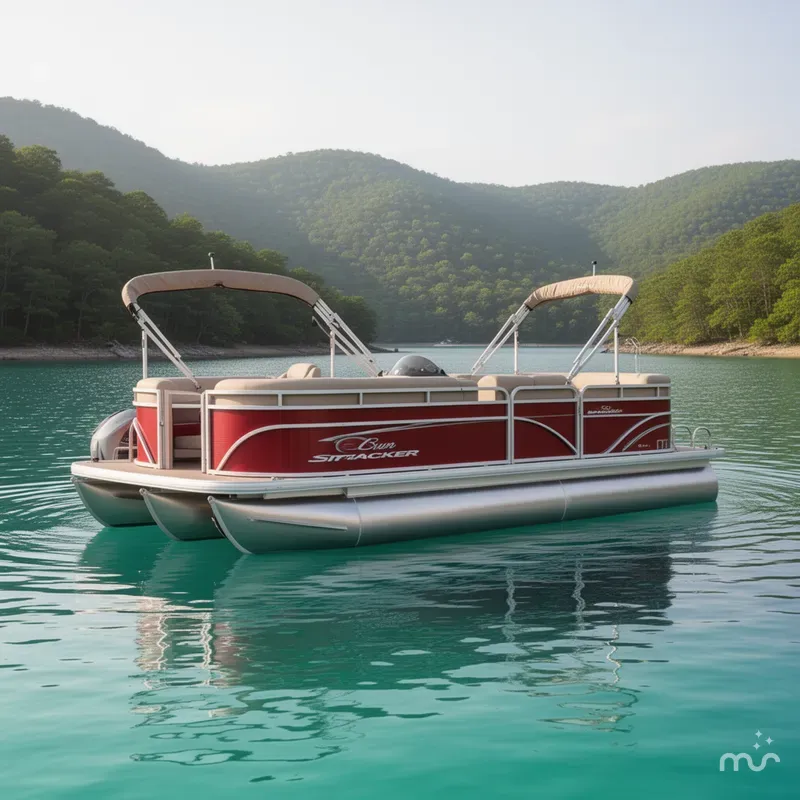 Slide: The Image of Sun Tracker Party Barge 22 DLX 2025 - 1