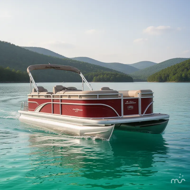 Slide: The Image of Sun Tracker Party Barge 22 DLX 2025 - 2