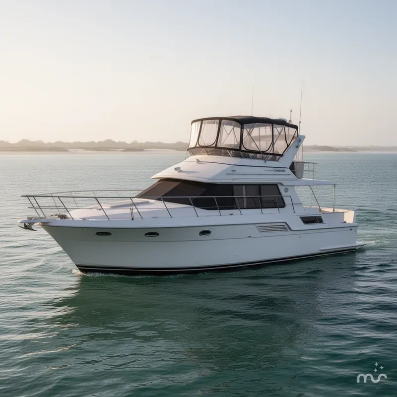 Slide: The Image of Carver 430 Cockpit Motor Yacht 1997 - 0