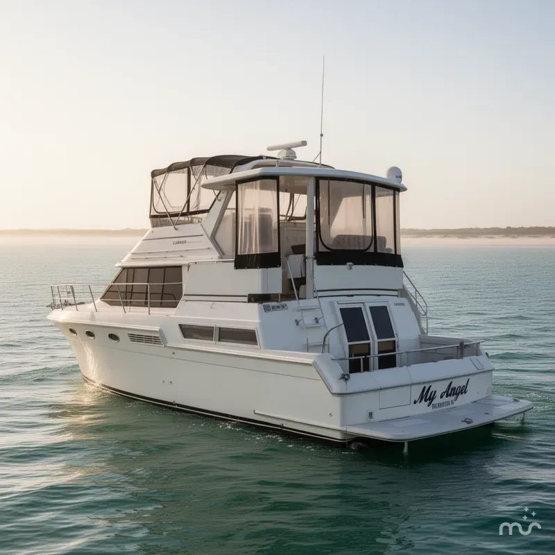 Slide: The Image of Carver 430 Cockpit Motor Yacht 1997 - 1