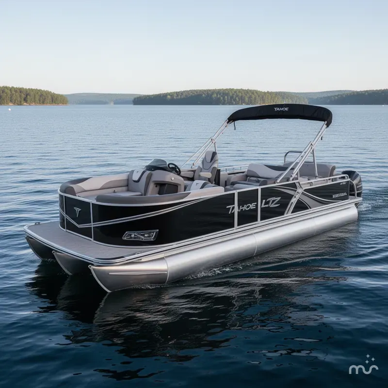 Slide: The Image of Tahoe LTZ 2385 Swingback (VRL) Tritoon & Honda 4-Stroke 2025 - 0